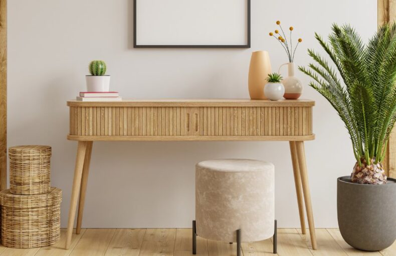 Oak Console Table