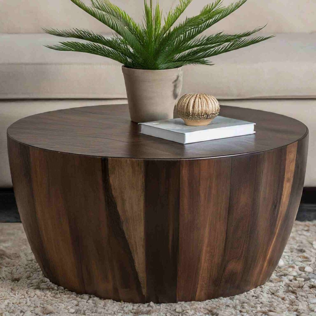 Dark Wood Cocktail Table