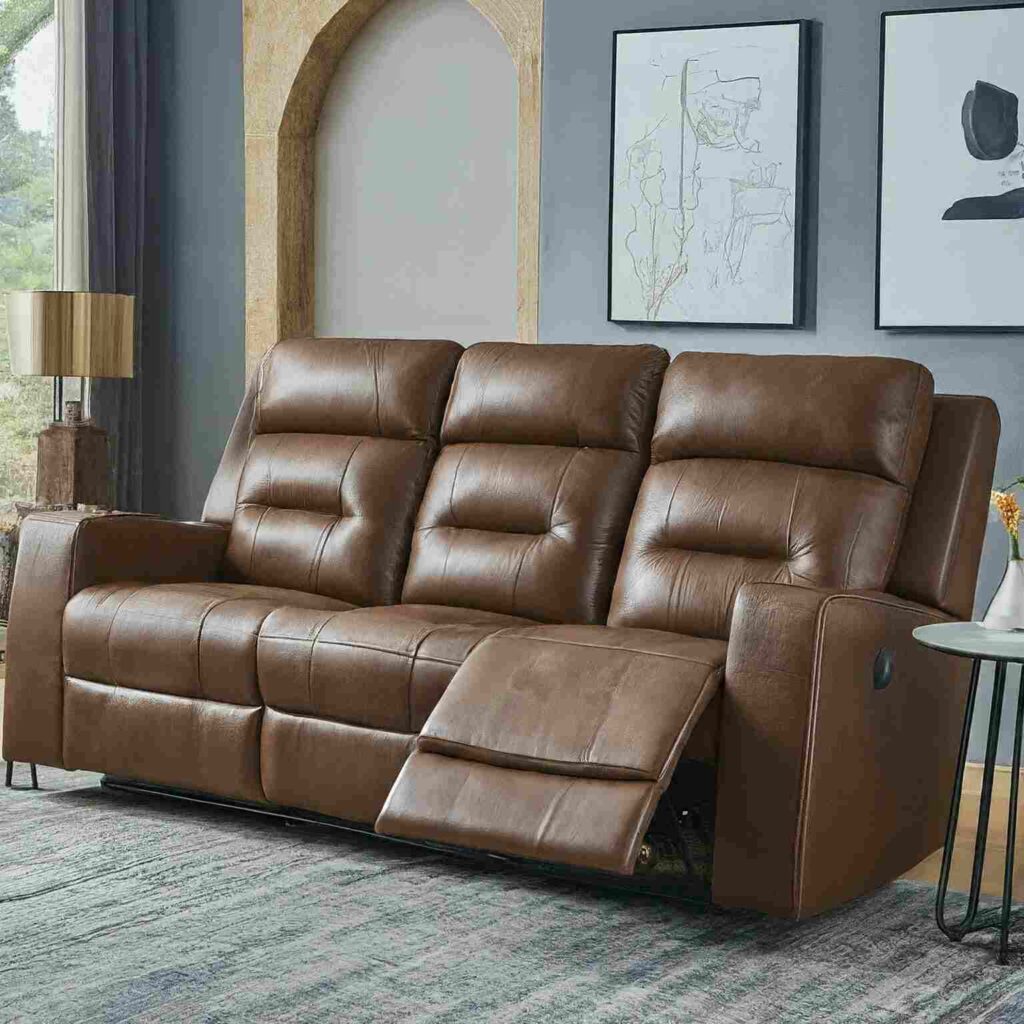 L-shape recliner sofa