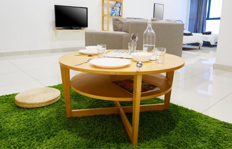 Round Oak Coffee Tables