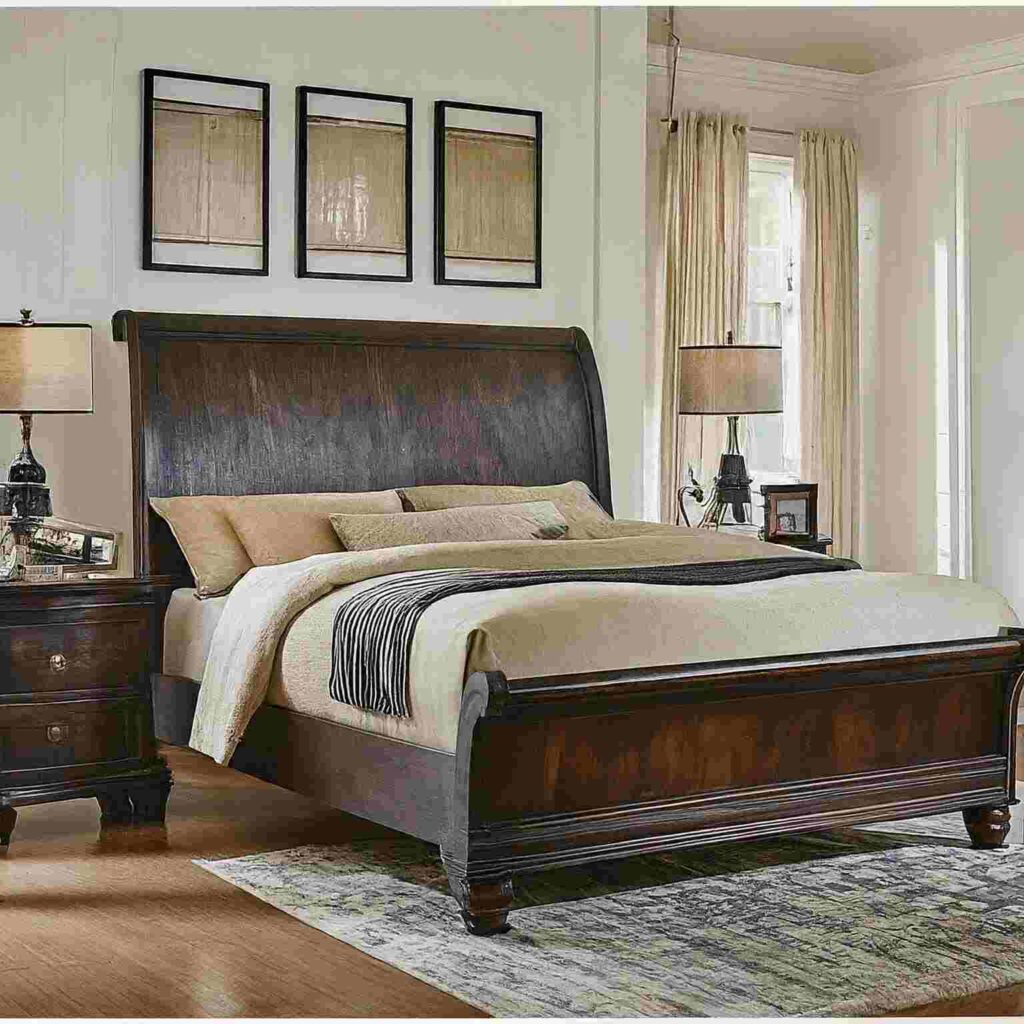 Sleigh Bed King Size