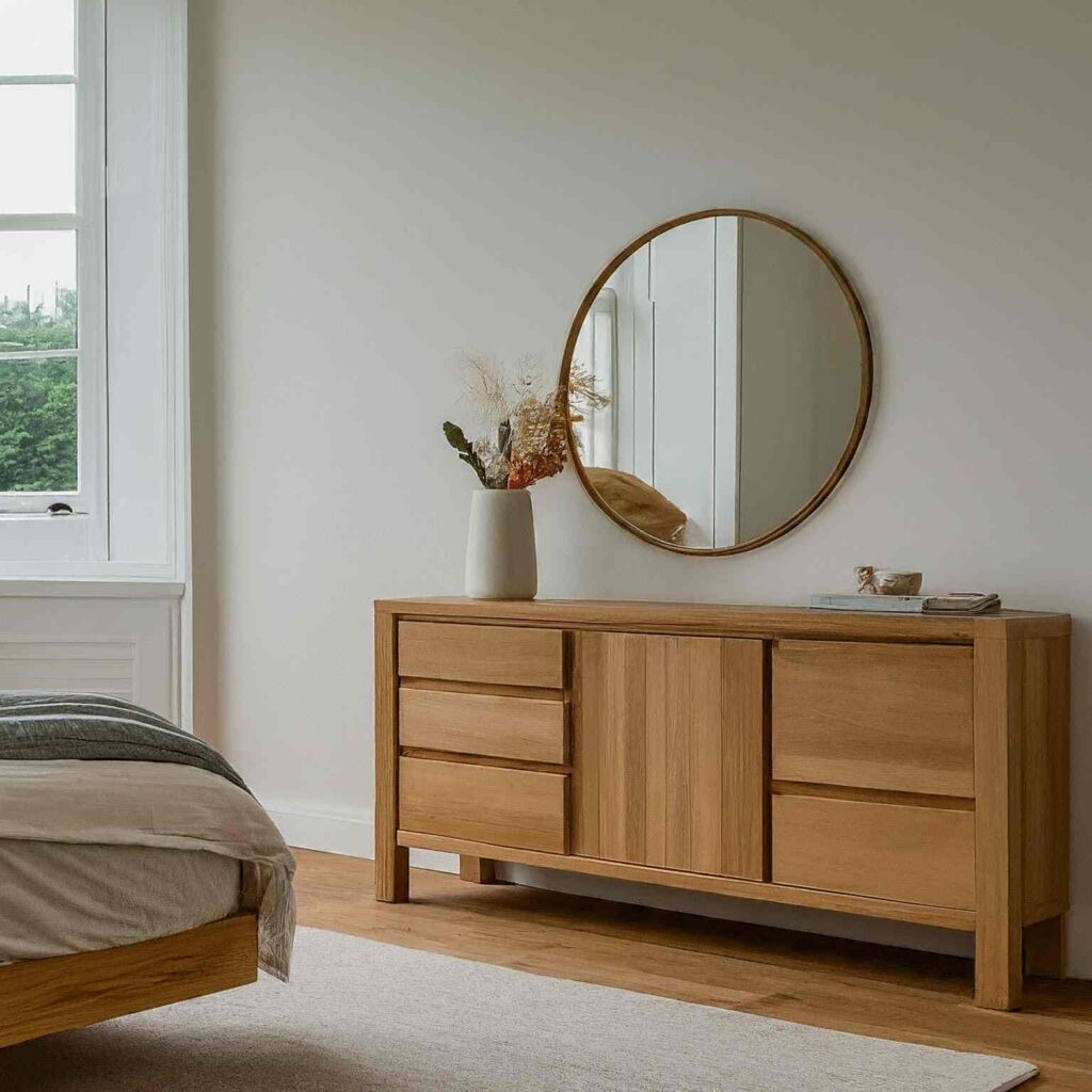 Solid oak sideboard