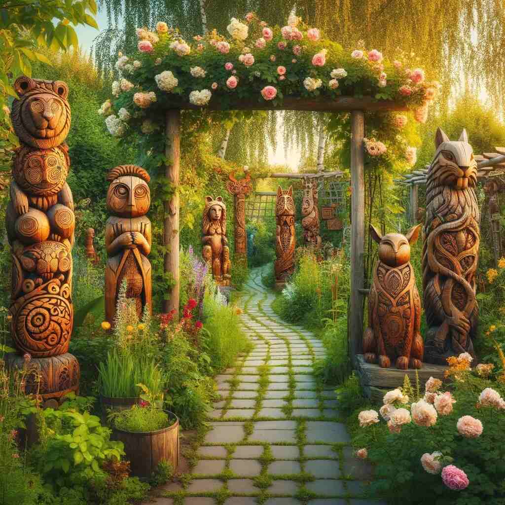 Wooden Garden Ornaments