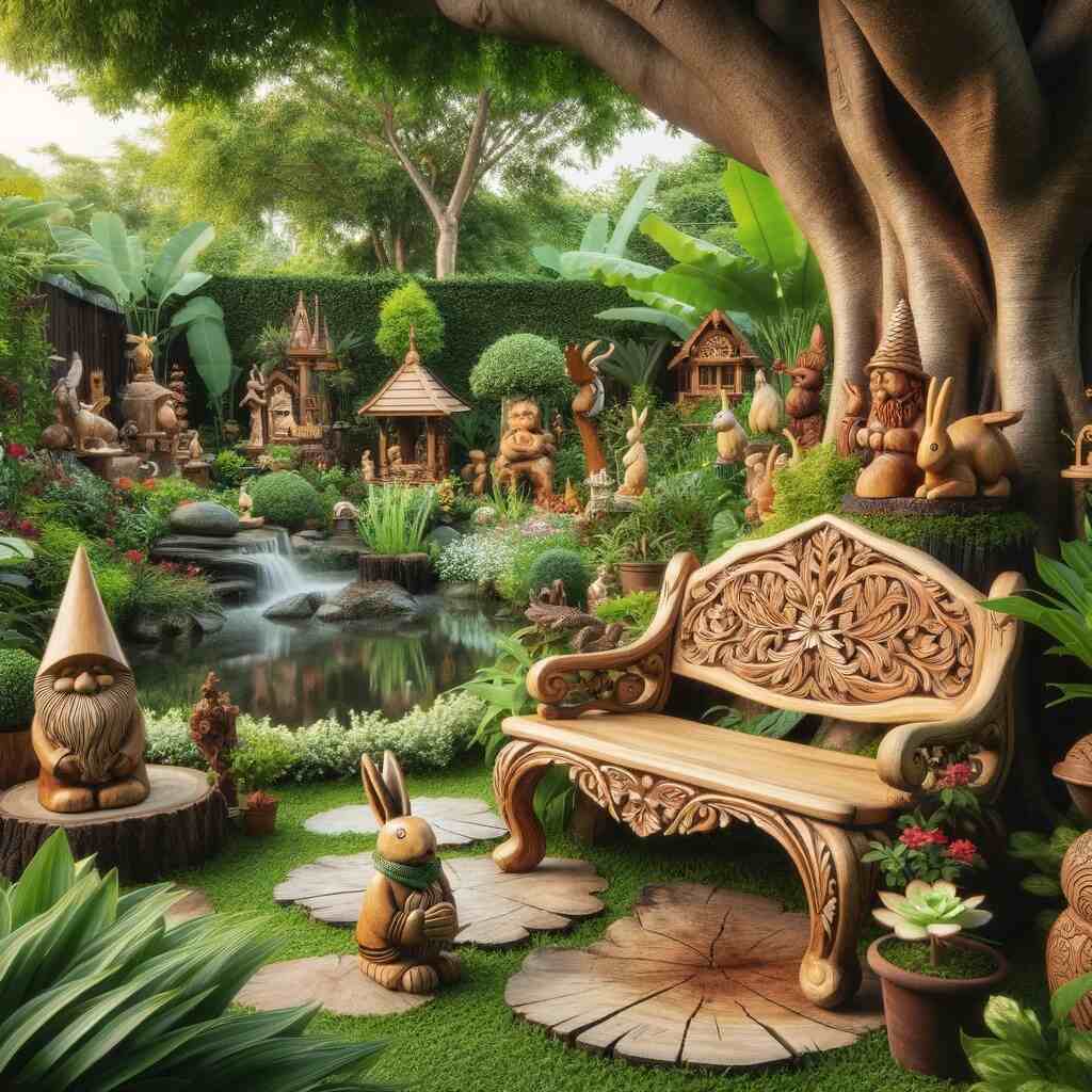 Wooden Garden Ornaments