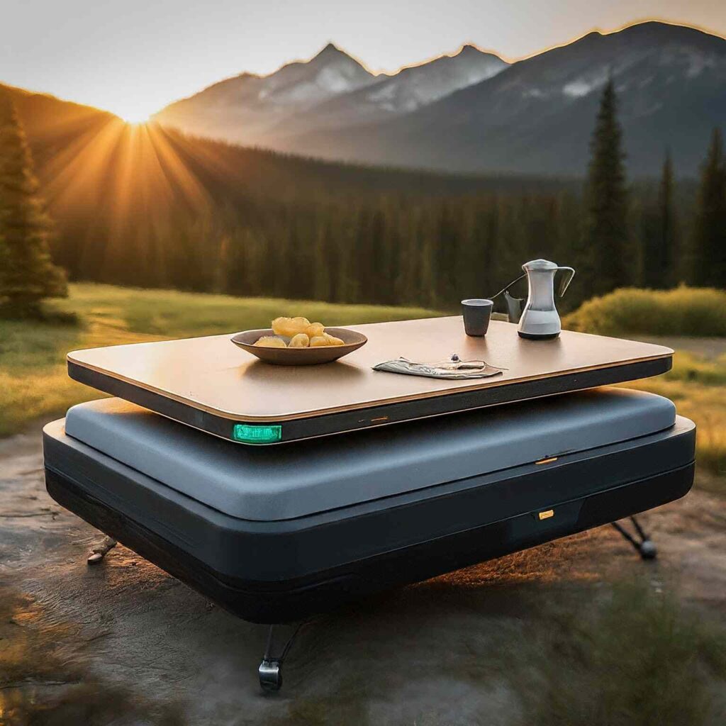 Foldable camper table