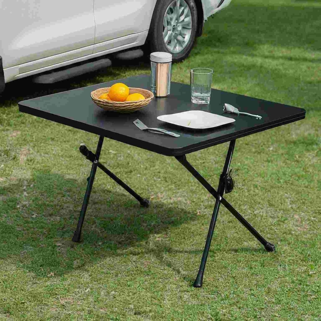 Foldable camper table