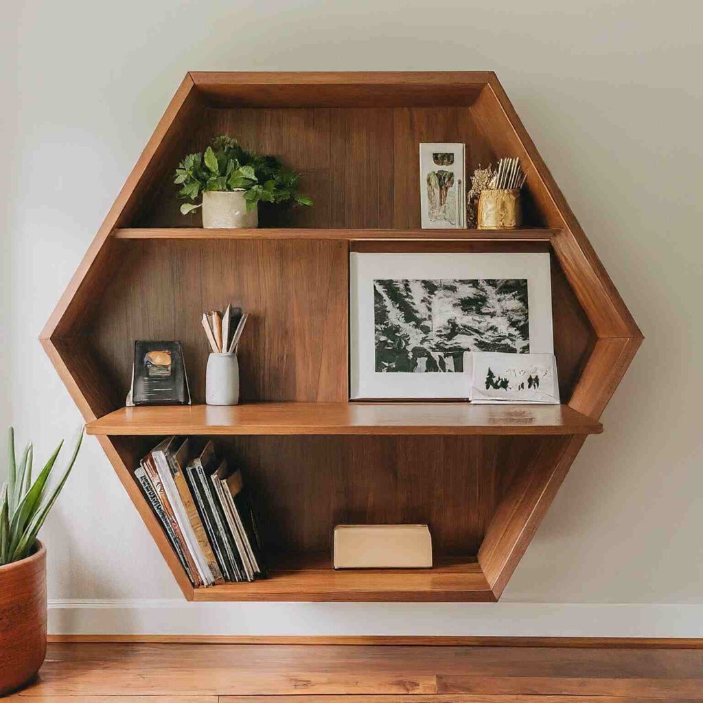 walnut shelves