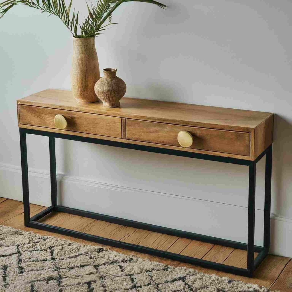 Mango Wood Console Table