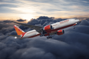 air india web check-in plane