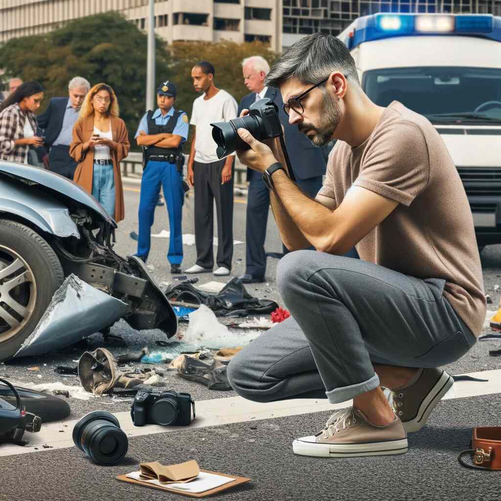 Documenting the accident scene and damages is crucial for legal purposes. It provides evidence to support your claims in case of a legal dispute.