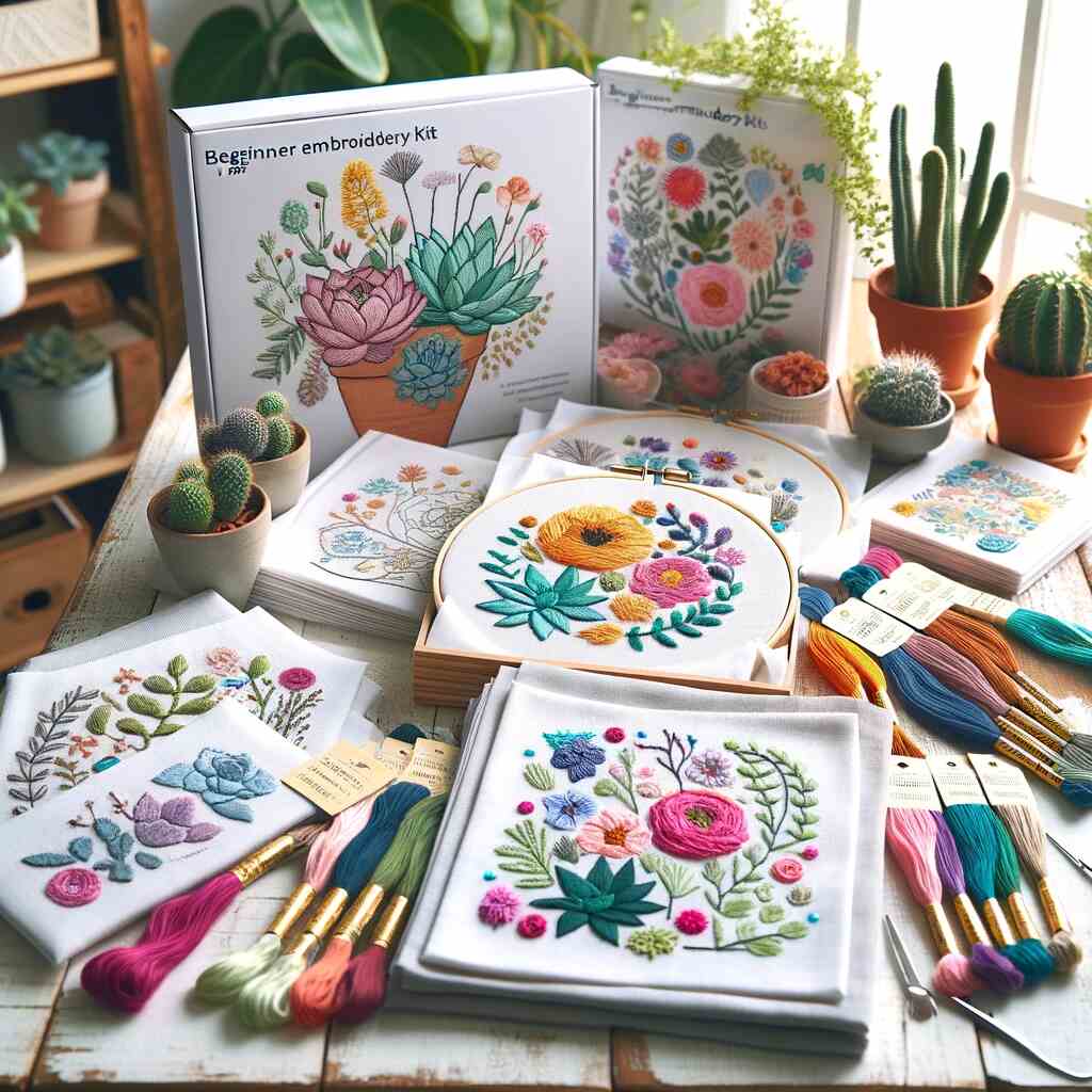 Etsy offers a wide range of beginner embroidery kits suitable for those new to this craft.