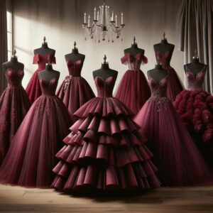 burgundy quinceañera dress, it's important to consider your personal style. Whether you like a classic, elegant look or a modern and trendy style, the dress should reflect your individuality.