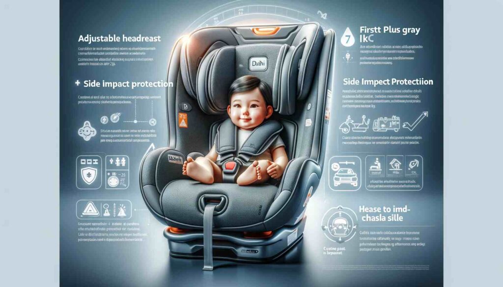 The Daiichi car seat prioritizes rear-facing installation, ensuring maximum child safety.