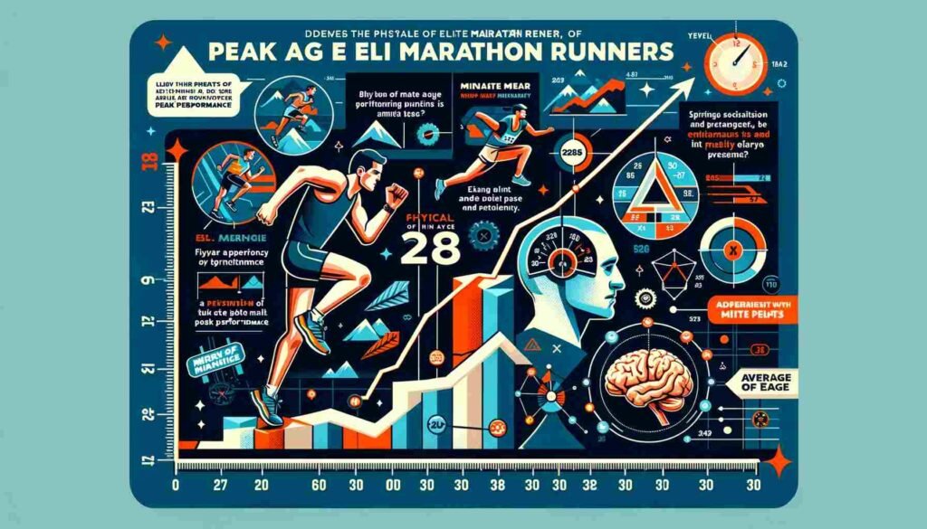 Elite marathon runners typically reach their peak performance in their late 20s to early 30s. Research indicates that the average age of peak marathon performance is around 28 years old.