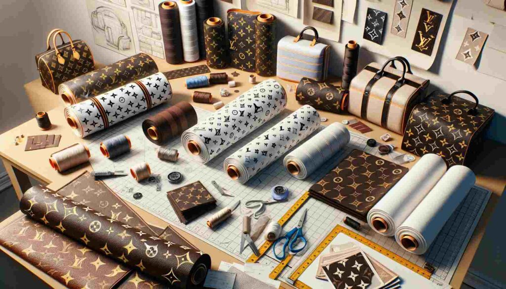 Louis Vuitton fabric organizers and inserts come in classic brown and white colors, staying true to the iconic brand's aesthetic.