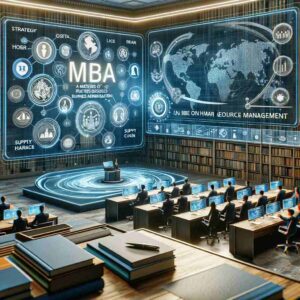 Masters of Business Administration (MBA) programs with concentrations in HR management, providing specialized courses in areas such as business strategy, leadership, and human resources management.