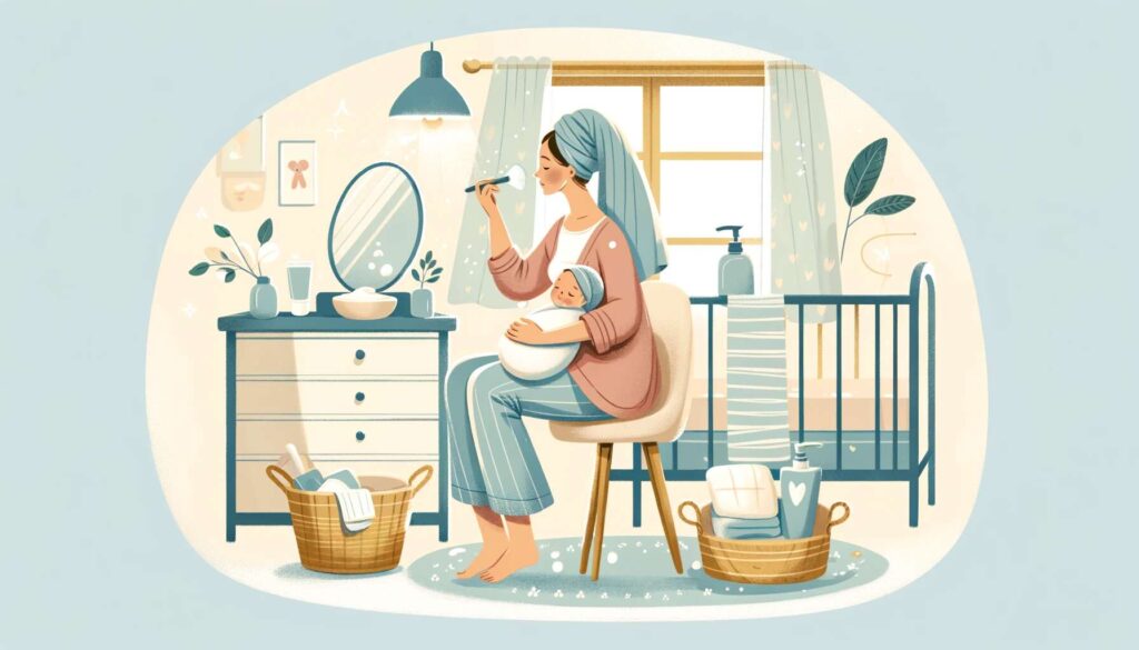A mom's daily skincare routine can be simple and effective. Using a gentle cleansing cream to remove impurities is essential.