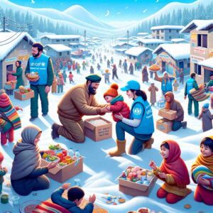 UNICEF's winter aid initiatives are crucial in providing emergency food and supplies for children in crisis.