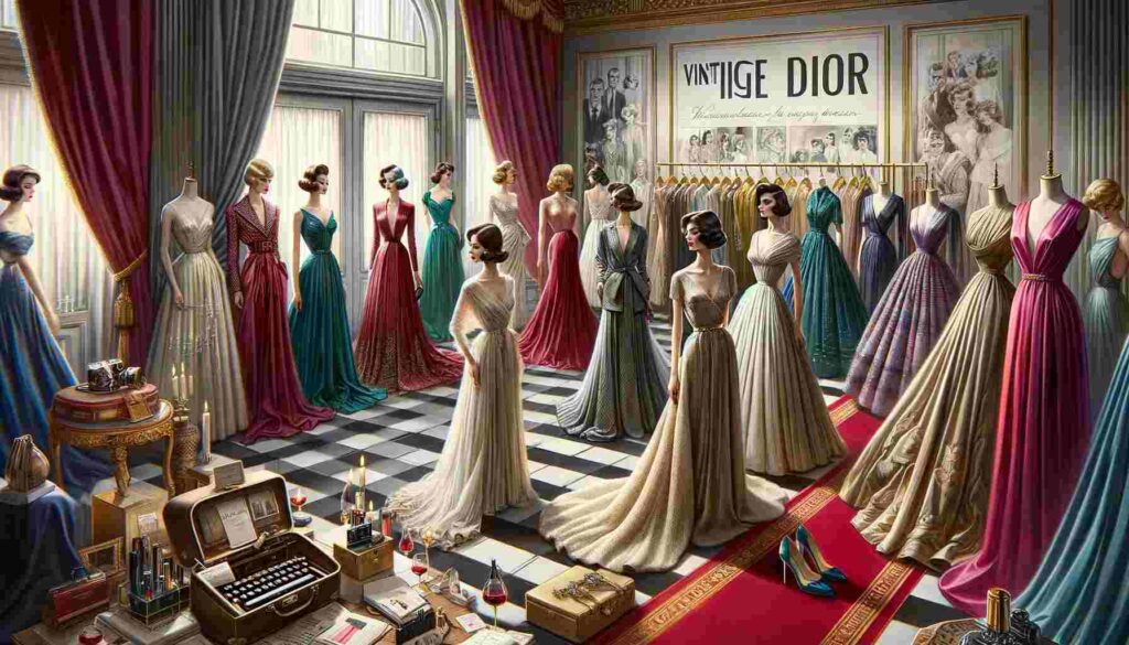 Vintage Dior dress are highly sought after for their timeless elegance and exquisite craftsmanship.