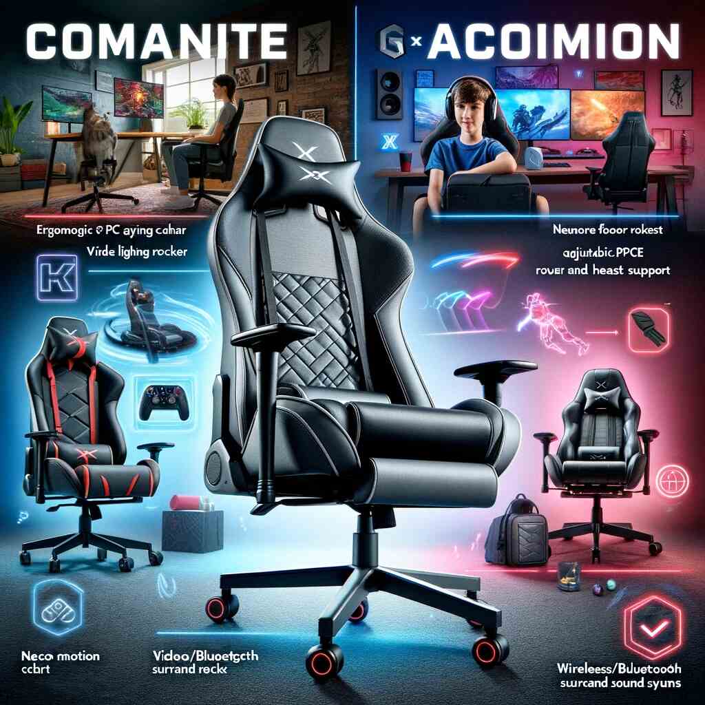 X Rocker gaming chairs are designed to provide ergonomic support for the body, promoting better posture during extended gaming sessions.