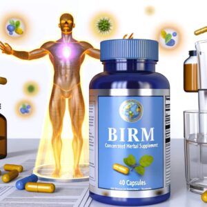 BIRM, a preventive herbal supplement, is crafted from natural extracts to bolster the immune system. The product, containing 40mg in each of its 90 capsules, has been meticulously developed over decades.