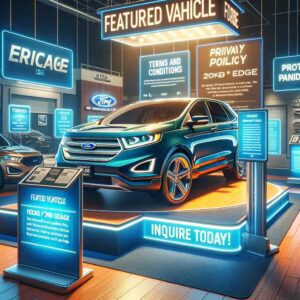 At Clarks Auto Sales, the 2015 Ford Edge is a popular choice for budget-conscious buyers. Customers can expect transparency with detailed terms and conditions, privacy policy provided by Clark Auto Sales.