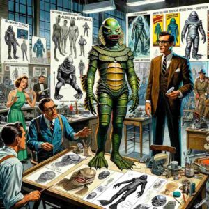 The Creature from the Black Lagoon costume was a masterpiece of design and construction. The suit, created by Milicent Patrick, Bud Westmore, and Chris Mueller, featured intricate details to bring the creature to life.