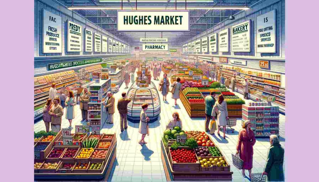 Hughes Market, an old writing in the 1980s, has significantly evolved over the years. The market has expanded its presence by opening new stores in the area, catering to a broader customer base.