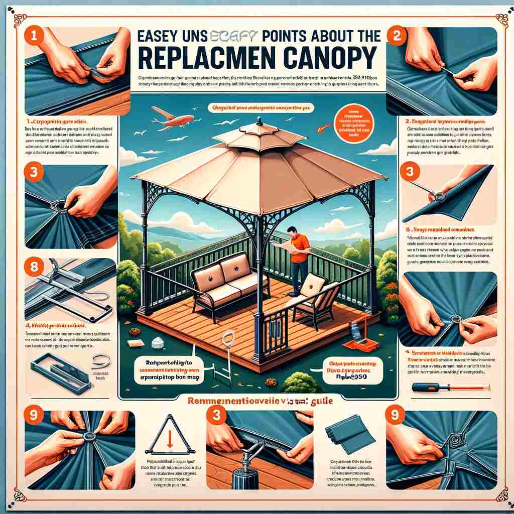 If you notice tears or holes in your master canopy, don't worry. You can easily mend them using a repair kit that typically includes patches and adhesive.