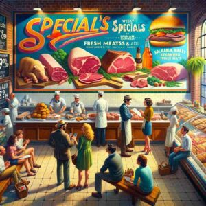 At Sloan Super Market, customers can find weekly specials on fresh meats. These specials include a wide variety of cuts, catering to different preferences.