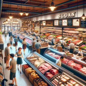 At Sloan Market, customers can choose from a diverse range of fresh meats. Whether you're looking for standard cuts or something more specific, like custom cuts, the market has it all.