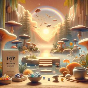TRYP mushroom gummies offer natural stress relief for anxiety. The carefully selected mushroom ingredients contain properties that help in calming the mind and reducing feelings of unease.