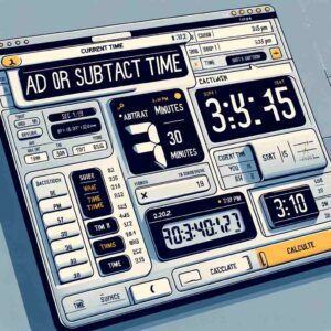 Calculating what time it was 30 minutes ago can be simplified using a Time Calculation Table for Past Durations.